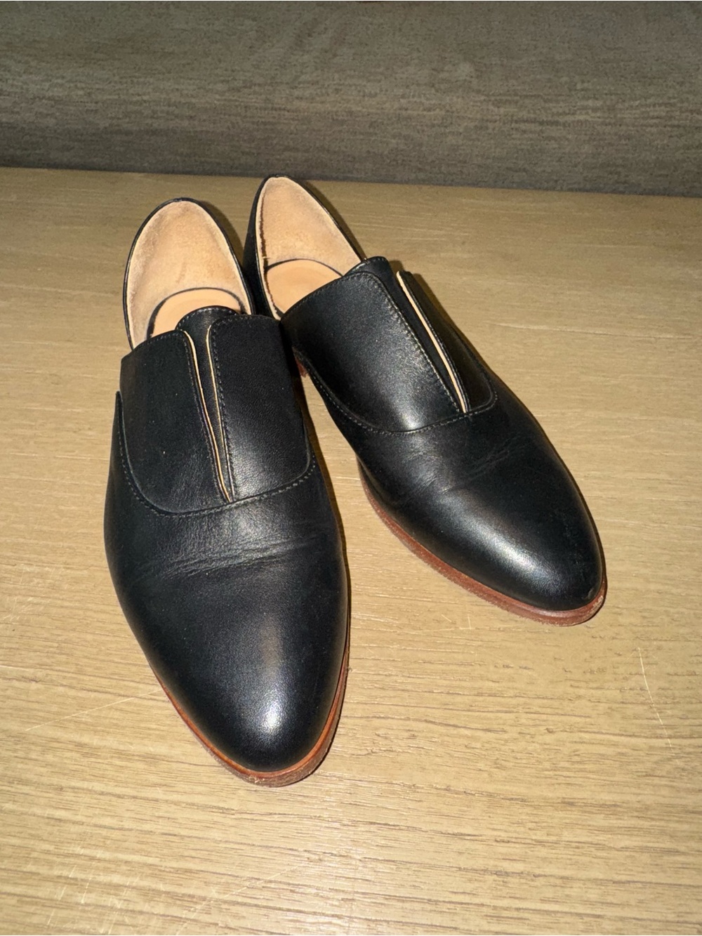 Nisolo Black Leather Women's Slip-On Mules